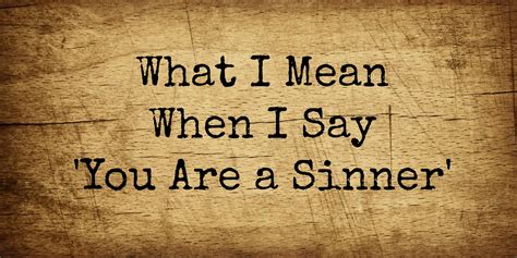 what does a sinner mean